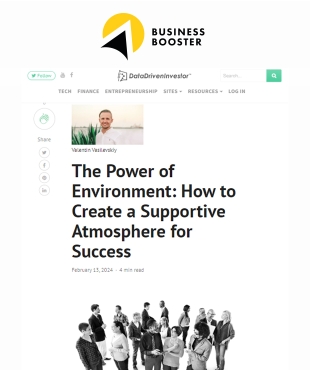 Валентин Василевский начал сотрудничество с порталом Data Driven Investor